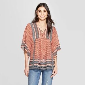 Women's Short Sleeve V-Neck Top - Knox Rose